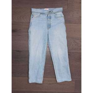 REVICE Denim Jeans Button Up Fold Over Waist Relaxed Fit Size 30 (M107)